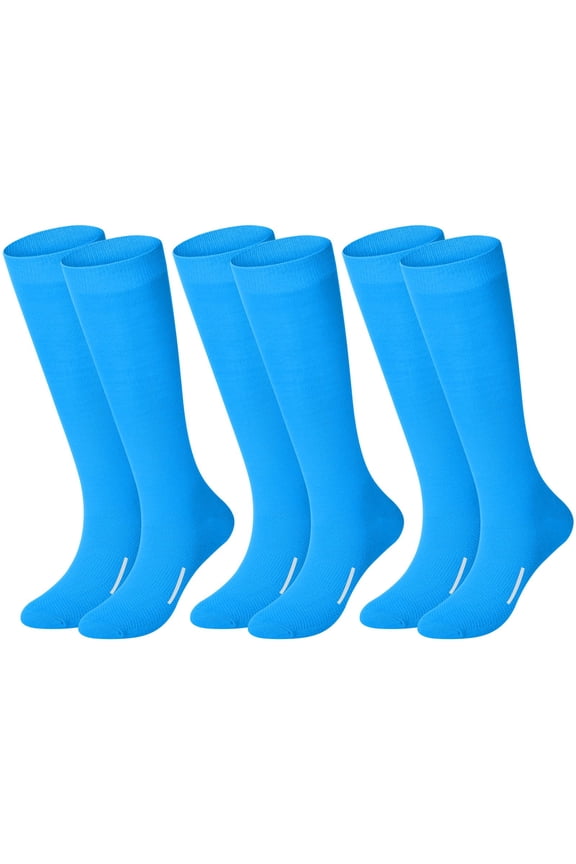 3 Pairs Baseball Socks Bulk Softball Sock Youth High Long Tube Soccer Football Team Boys Girls Adults Sport Sock