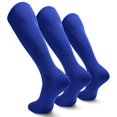 thumbnail image 1 of Miaocao 3 Pairs Soccer Baseball Softball Socks for Kids Youth Adults – Over the Calf Athletic Sports Football Socks, 1 of 5