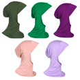 thumbnail image 1 of Miaocao 5 Pack Womens Muslim Mini Hijab Caps Solid Color Modal Islamic Neck Cover Under Scarf Head Wear Cap, 1 of 7