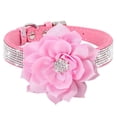 thumbnail image 1 of Miaocao Cute Dog Collar with Bling Rhinestone, Fancy Crystal Diamond Glitter Pretty Jewel Soft Cat Collars for Small Medium Large Breed Dogs Girl Female Pet Puppy Kitten Terrier, 1 of 4