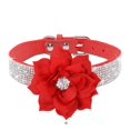 thumbnail image 1 of Miaocao Cute Dog Collar with Bling Rhinestone, Fancy Crystal Diamond Glitter Pretty Jewel Soft Cat Collars for Small Medium Large Breed Dogs Girl Female Pet Puppy Kitten Terrier, 1 of 4