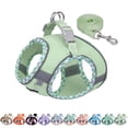 thumbnail image 1 of Miaocao Dog Harness - Lightweight Mesh Step-in Vest for Puppy, Reflective & Escape-Proof Design with High-Stick Magic Tape - Indoor/Outdoor Use for Chihuahua, Maltese, Shih Tzu(Brown-Beige, XXXS), 1 of 9