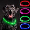 thumbnail image 1 of Miaocao Flashseen LED Dog Collar, USB Rechargeable Glowing Lighted Up Collar, Cuttable Water-Resistant TPU Safety Collar Lights for Small Medium Large Dogs, 1 of 7