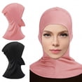 thumbnail image 1 of Miaocao Hijab Cap for Women Adjustable Muslim Stretchy Turban Full Cover Shawl Cap Full Neck Coverage Small and medium, 1 of 6