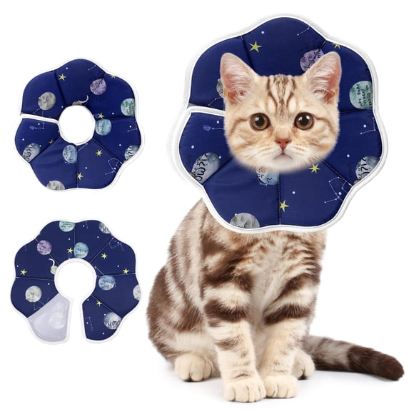 Miaocao Soft Adjustable Cat Cone Collar, Comfortable Cat Recovery Collar