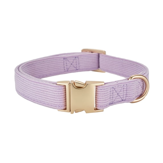 Miaocao Soft Dog Collar with Metal Buckle Adjustable Durable Comfort Corduroy Collars for Large Medium Small Dogs,