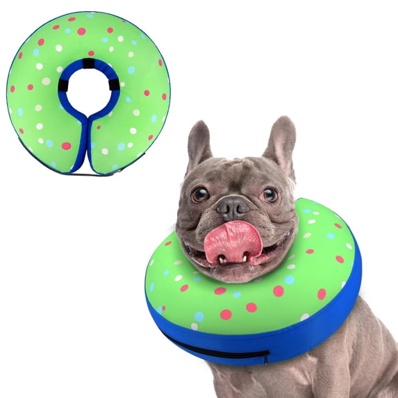 Miaocao Supet Inflatable Dog Cone Collar Alternative After Surgery, Doggie Neck Donut Collar Recovery ECollar for Post Surgery, Soft Dog Cone for Small Medium Puppies Cats
