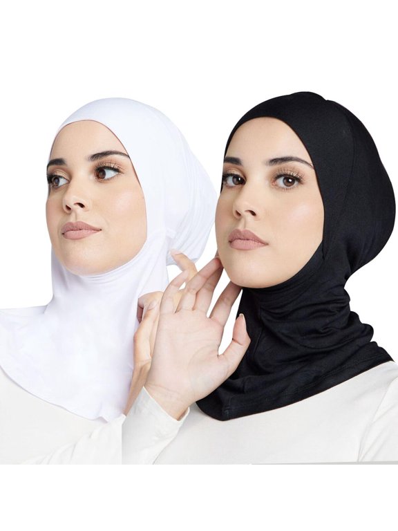 Women Slouchy Beanies Cap Soft Hijab Cap Under Scarf for Women Muslim Jersey Hijab Undercaps(1PC/2PC)