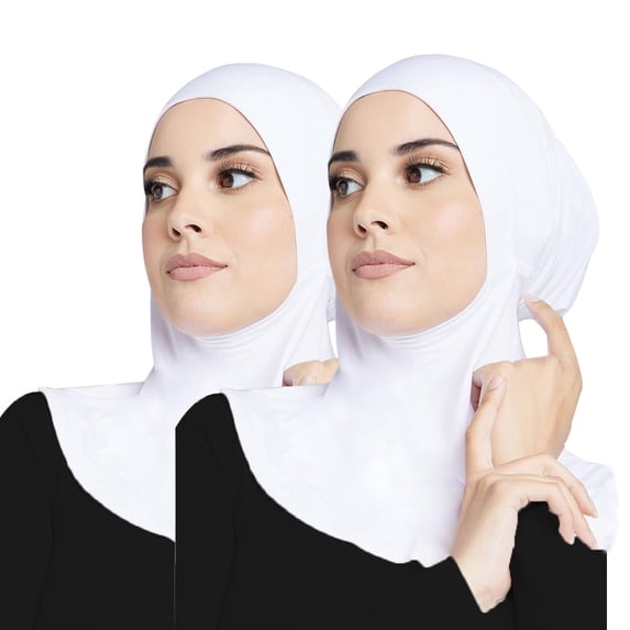 Miaocao Women Slouchy Beanies Cap Soft Hijab Cap Under Scarf for Women Muslim Jersey Hijab Undercaps(1PC/2PC)