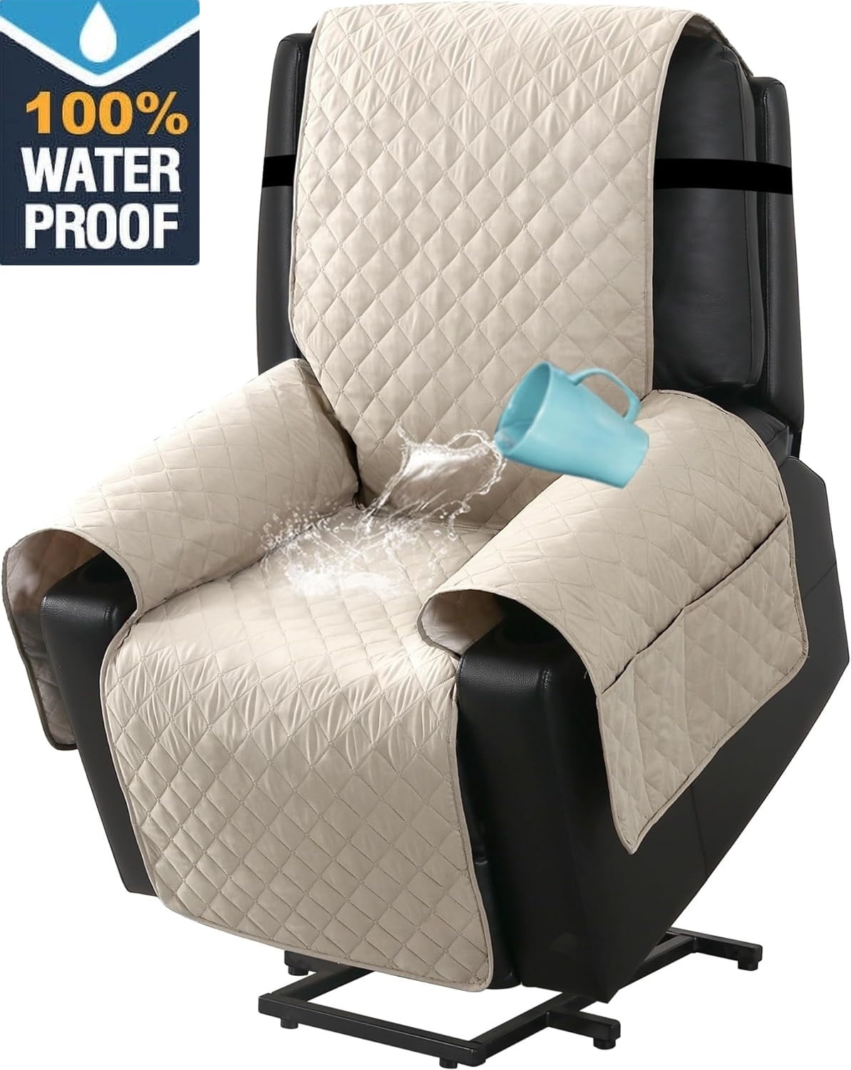 Miaochuan Recliner Chair Covers,100% Waterproof Power Lift Recliner ...