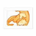 thumbnail image 1 of Miaoji Orange Cat Painting Watercolor Photo Mount Frame Picture Art Painting Desktop 5x7 inch, 1 of 4