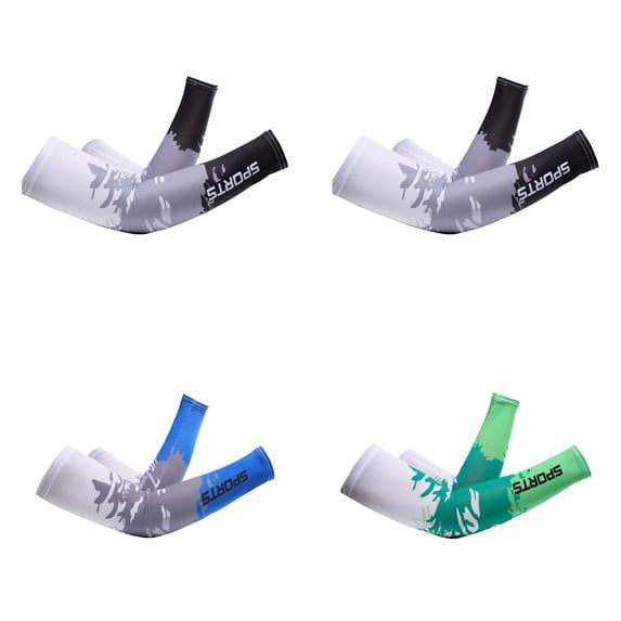 Miaoju 4Pcs Arm Sleeves for Men Women, UPF 50 UV Sun Protection Cooling Sports Compression Sleeves for Golf Basketball