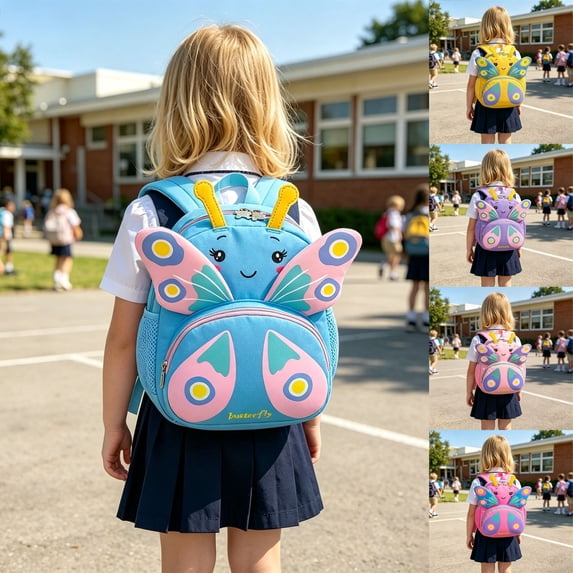 Miaoju Backpack for 3-5age,Cute pockets Large capacity Daypack for nursery,outdoor, Yellow