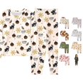 thumbnail image 1 of Miaoju Big Halloween Pajamas Front Ghost Print Top and Pant Set with Pockets Cotton Sports Top 2 Piece Pjs for, 1 of 5