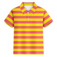 thumbnail image 1 of Miaoju Boys Button Down Shirts Size 10-1 Button Closure Letter Print Short Sleeve Shirt Fashionable Pullover Tops Summer Clothes for Girls, 1 of 4