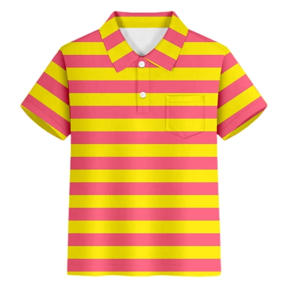 Miaoju Boys Button Down Shirts Size 10-1 Button Closure Letter Print Short Sleeve Shirt Fashionable Pullover Tops Summer Clothes for Girls