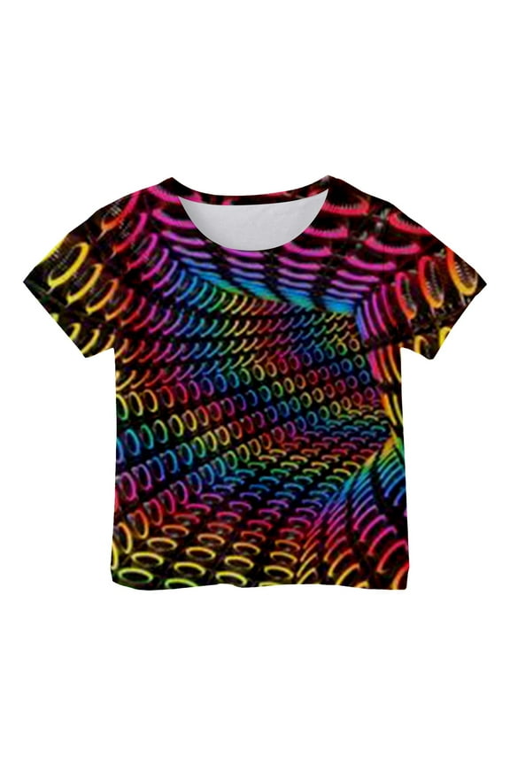 Boys T-Shirts Round Neck Short Sleeve T-Shirts Casual Preppy Clothes Toddler Clothes for Boys