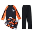thumbnail image 1 of Miaoju Boys Three Piece Rash Guard Swimsuit Bathing Suit Long Sleeve Long Pants Sunsuit with Patterned Shorts 2-10 Years, 1 of 4