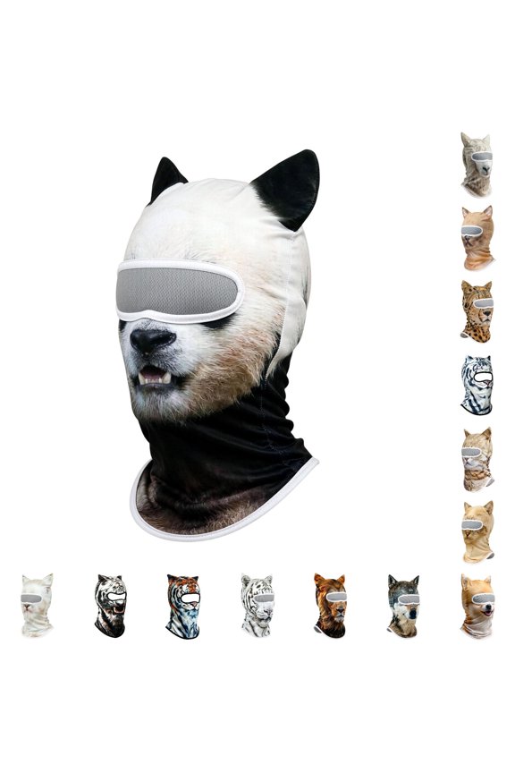 Cat Face Neck Gaiter with Soft Breathable Stretch Fabric for Trick or Treat and Haunted Nights to Add Spooky Fun to Costume Nights
