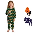 thumbnail image 1 of Miaoju Cotton Halloween Pajamas Pants for Pjs Ghost Print Top and Pant Set with Pockets Casual Teens' Sleepwear 2 Piece Pjs for Gifts, 1 of 5