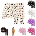 thumbnail image 1 of Miaoju Cotton Halloween Pajamas for Pants Pjs Ghost Print Long Sleeve Pjs Cotton Tops and Pants Casual 2-Piece Loungewear Sleepwear for, 1 of 5
