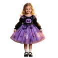 thumbnail image 1 of Miaoju Girls Halloween Long Sleeve Pumpkin Mesh Princess Tutu Dress with a Layered Mesh Skirt for Trick or Treat and Cosplay Parties, 1 of 8