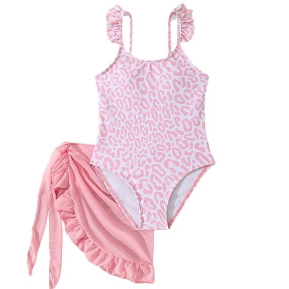 Miaoju Girls Swimsuit One Piece Size 8 Cut Out Tankini Quick Drying Solid Color Bathing Suit for Girls Swimwear Shorts and Skirt Adjustable Wide Straps