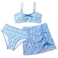 thumbnail image 1 of Miaoju Girls Swimsuits Size 10-12 Cute Ruffle Bikini Sets for Girls Spaghetti Strap Tankini Set 3-Piece Cute Ruffle Girls Bathing Suit&nbsp;cover Up, 1 of 6
