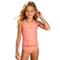 thumbnail image 1 of Miaoju Girls' Tankini Summer Rash Guard Bathing Suits Two Piece Cross Straps Swimsuit with Shorts 2-14 Years, 1 of 4