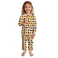 thumbnail image 1 of Miaoju Halloween Pajamas Set Print Top and Pant Set Cotton Home Clothes 2 Piece Pjs, 1 of 5