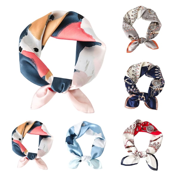 Miaoju Head Scarf Hair Neck Scarves For Women Purse Bag Scarfs For Handbags Silky Long Thin Satin Headscarf Fashion