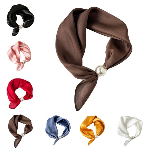 Miaoju Head Scarf Hair Neck Scarves For Women Purse Bag Scarfs For Handbags Silky Long Thin Satin Headscarf Fashion
