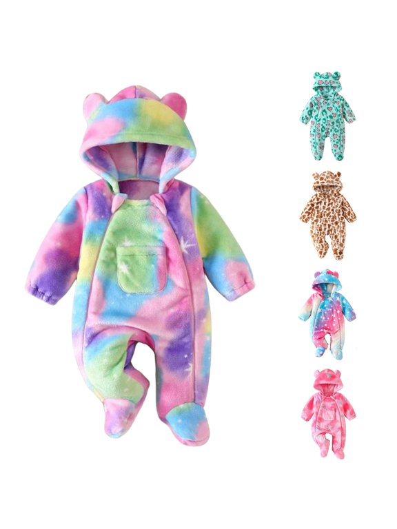 Kids Cartoon Print Hooded Romper with Sleeveless Cut and Stitched Cute Face for Layering on Cool Mornings to Make Any Outing More Fun