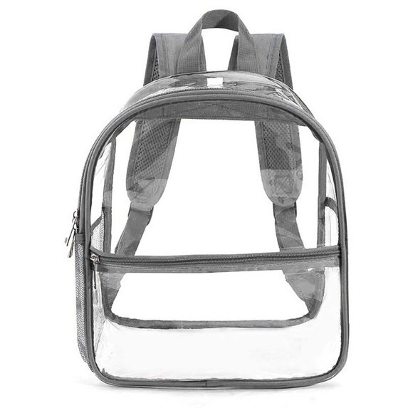 Miaoju Large Clear Backpack for Adult Heavy Duty Transparent Backpack College Laptop Backpack