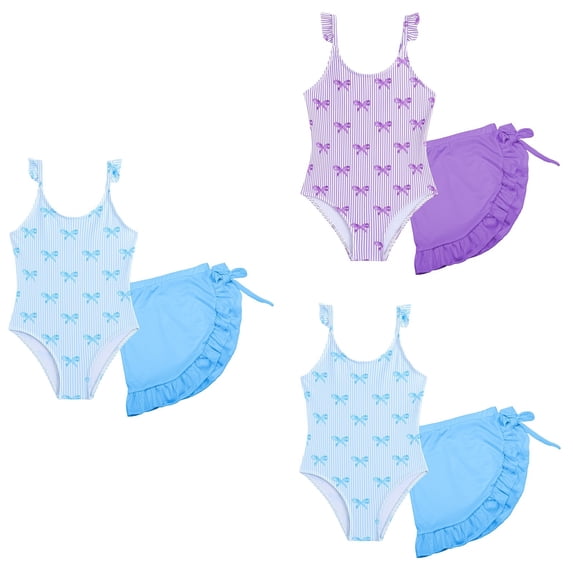 Miaoju One Piece Swimsuit for Girls 10-12 Scalloped Ribbed Girls Swimwear Tankini Quick Dry Contrasting Trim Bathing Suit Modest Swimwear Spaghetti Strap