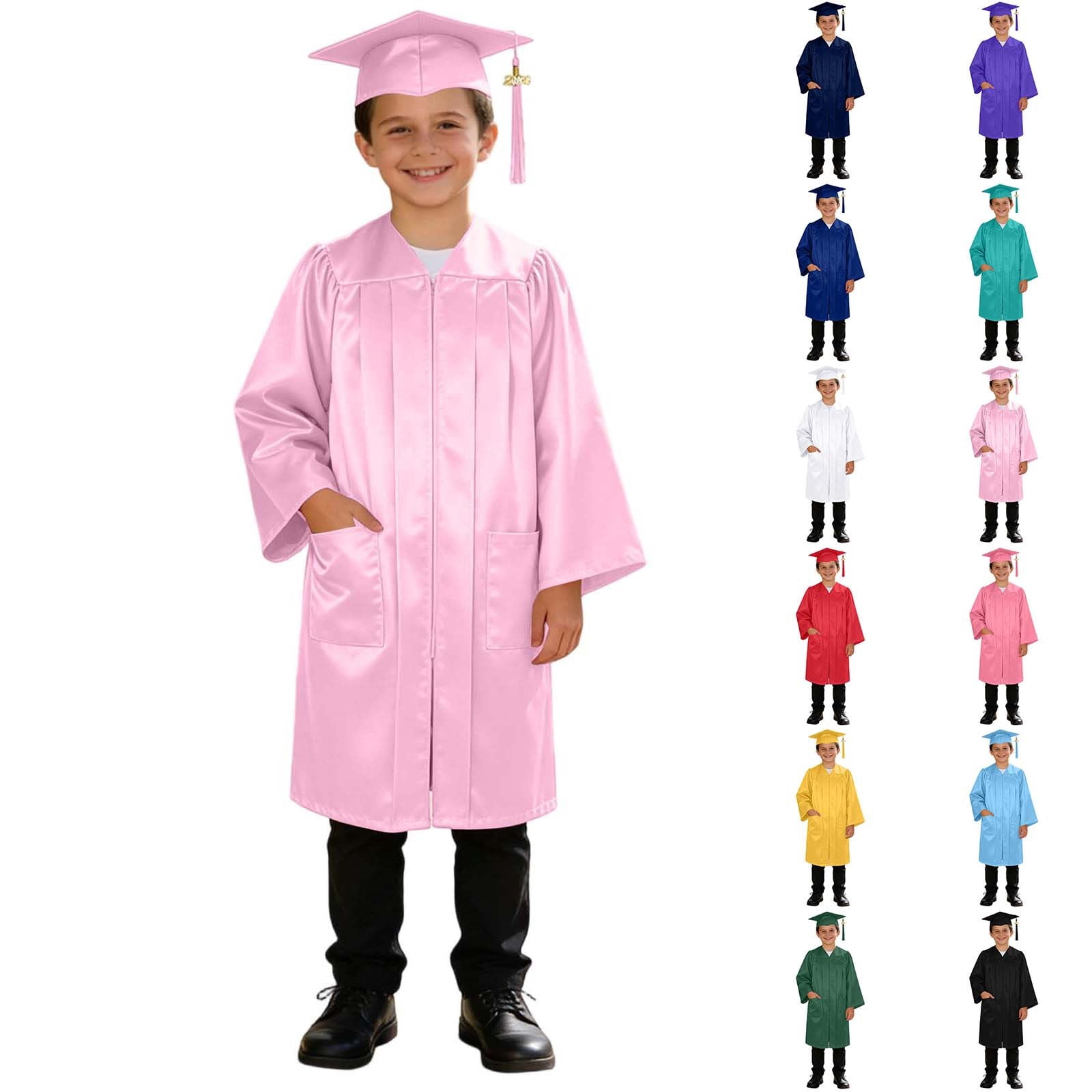 Miaoju Shiny Preschool Graduation Cap and Gown for Kids 2026 Tassel ...