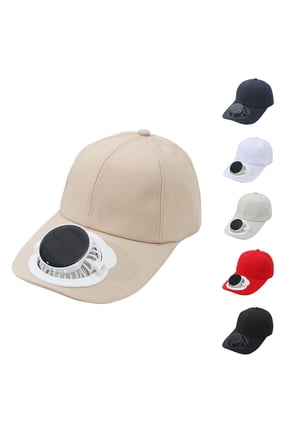 Solar Fan Hat Fans That Blow Cold Air Solar Powered Fan Built in Wide Brim Outdoor Hat Camping Hiking