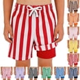 thumbnail image 1 of Miaoju Swim Trunks Kids 4t Boy Graphic Print Beach Board Shorts Drawstring Stretch Beach Bathing Suit Toddler Swimsuit Boy Swim Trunk for Boys, 1 of 5