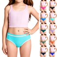 thumbnail image 1 of Miaoju Swimwear for Girls Mid Waisted Swimsuit Bikini Bottom Colorful Full Coverage Bathing Suit Swim Bottoms Underwear, 1 of 5