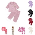 thumbnail image 1 of Miaoju Cotton Halloween Pajamas Front Ghost Print Top and Pant Casual Sleepwear with Pockets Casual Home Outfit 2 Piece Pajama Outfits, 1 of 5