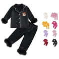 thumbnail image 1 of Miaoju Cotton Halloween Pajamas Pumpkin Print Long Sleeve Pjs Cotton Tops and Pants Cotton Teens' Sleepwear 2 Piece Pajama Outfits, 1 of 5