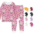 thumbnail image 1 of Miaoju Cotton Halloween Pajamas Set Graphic Print Top and Pant Casual Sleepwear with Pockets Loose Teens' Sleepwear 2 Piece Outfits for, 1 of 4