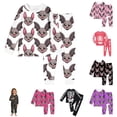 thumbnail image 1 of Miaoju Cotton Halloween Pajamas Set Pjs Cute Graphic Print Long Sleeve Shirts and Pants Nightwear Set Funny Homewear Set Colouring Pajama Sets 2 Piece Pjs for, 1 of 4