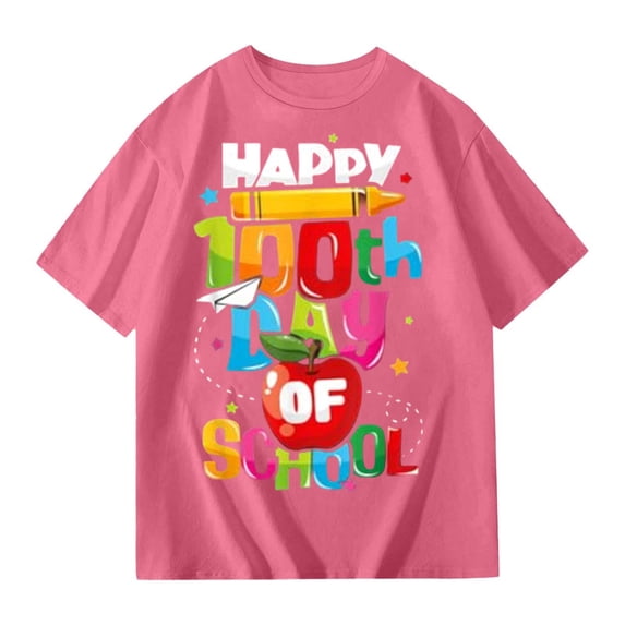 Miaoju Toddler Boy Shirts 4t Crew Neck Graphic T-Shirts Short Sleeve Tee for Toddler Fashion Cool Tunic Blouse T Shirts for Boys and Girls