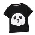 thumbnail image 1 of Miaoju Toddler Boy Shirts 5t Crew Neck Letter Print Short Sleeve T-Shirt Cotton Preppy Tops Tees Shirts for Youth Boys Girls, 1 of 4