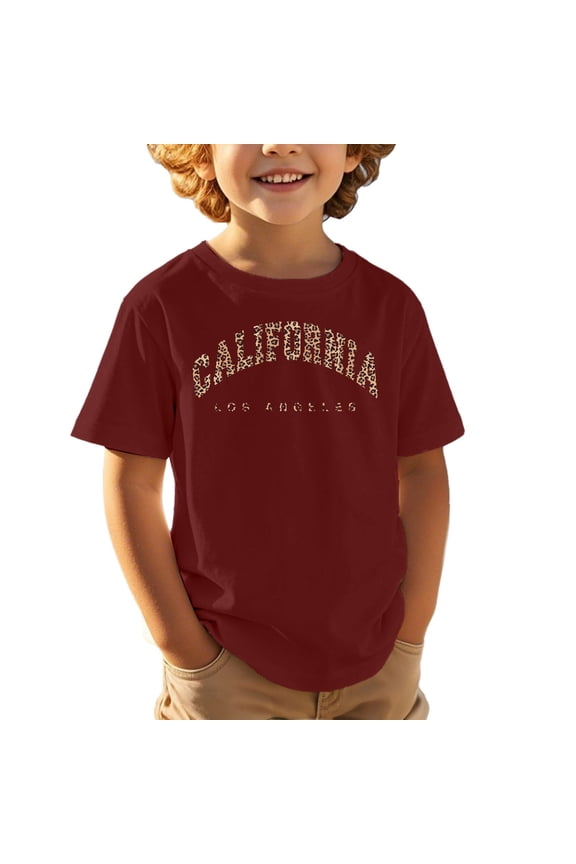 Toddler Tshirts Boys 3t Crewneck Cartoon Print Short Sleeve T Shirt Soft Tee Shirt Toddler Boy Clothes