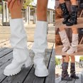 thumbnail image 1 of Miaoju Women's Knee High Boots Square Toe Long Boots for Women Comfortable Low Heel Womens Boots, 1 of 9