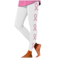 thumbnail image 1 of Miaoju Women's Leggings Cancer Awareness Printed Leggings 4 Way Stretch Full Length Yoga Pants, 1 of 4
