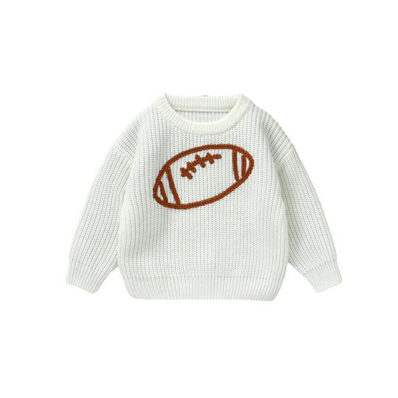 Miaouyo 0-18 Months Infant Baby Girls Boys Fall Sweater Long Sleeve Crew Neck Rugby Winter Warm Knit Pullover Sweater
