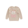 thumbnail image 1 of Miaouyo 1-5T Kids Baby Girl Boy Birthday Sweater Embroidery Pullover Warm Crewneck Long Sleeve Winter Tops, 1 of 9